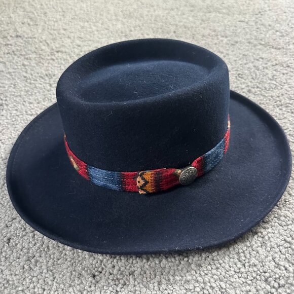 The Scala Collection 100% Wool Hat - Size Medium - Southwestern Hat Band VGUC - Picture 2 of 8